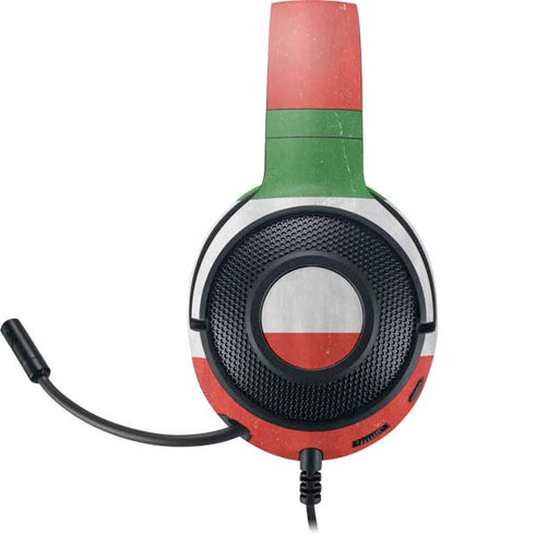 Italy Flag Distressed Razer Kraken X Skin